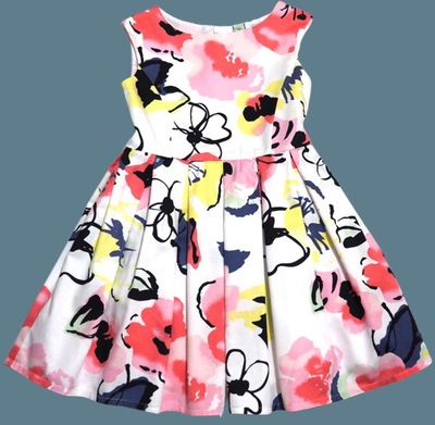 ST.BERNARD sukienka w KWIATY 4-5 L 104-110
