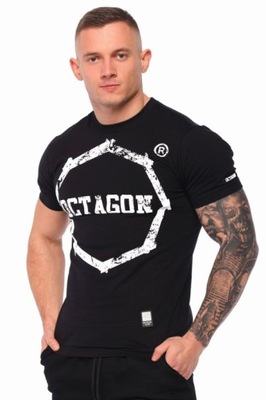 T-shirt Octagon SMASH logo black czarny - S