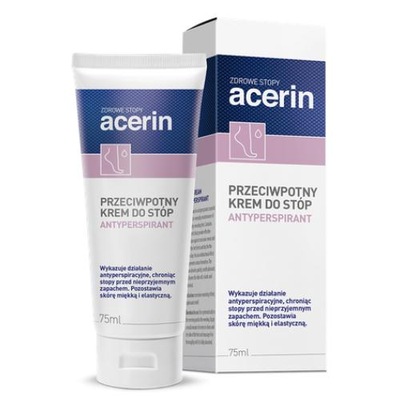 Acerin Perspirant 75 ml krem przeciwpotny do stóp