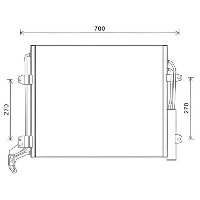 Конденсатор, кондиционер seat alhambra 10- фото №1