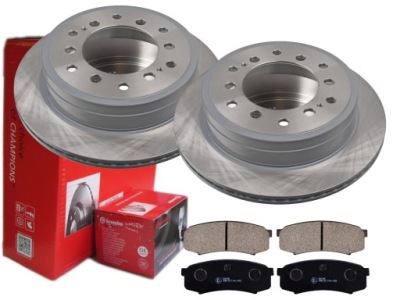 Гальмівні диски гальмівні колодки brembo задні land cruiser prado 312mm фото №1