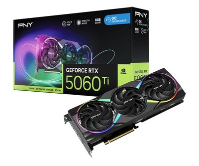 Karta graficzna PNY GeForce RTX 5060 Ti Epic-X RGB OC 8GB GDDR7 DLSS4
