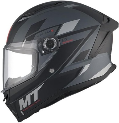 ШОЛОМ МОТОЦИКЛЕТНИЙ INTEGRALNY MT HELMETS STINGER 2 ZIVZE C2 BLACK GREY MATT