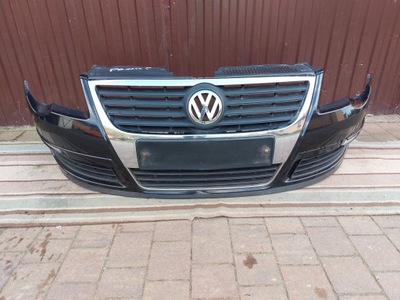 БАМПЕР ПЕРЕД VW PASSAT B6 ЧЕРНЫЙ 08R