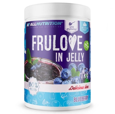 Dżem jagodowy Allnutrition FRULOVE IN JELLY Blueberry 1kg BEZ CUKRU FIT