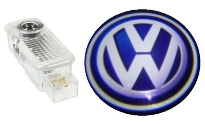 LOGOTIPO DIODO LUMINOSO LED LUCES DE PUERTA 2 PIEZAS VW PHAETON VW PASSAT B5  