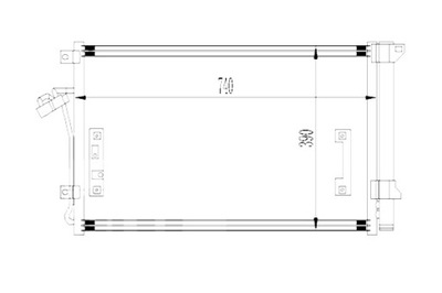 ABAKUS КОНДЕНСАТОР КОНДИЦИОНЕРА AUDI Q7 03 06- VW TOUAREG 10 02-02 07