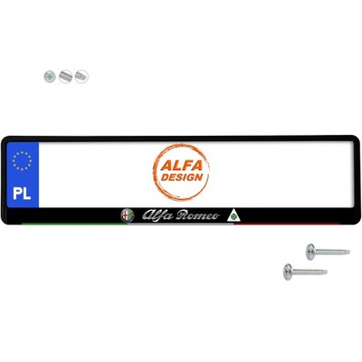 CUADRO CUADROS PARA TABLICE REJESTRACYJNA ALFA ROMEO 1 PIEZAS WKRETY REGALO  