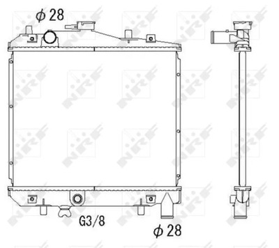 RADUADOR KIA PRIDE 1.1,1.3 91-  