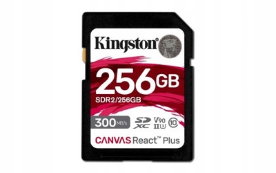 KINGSTON 256 GB SD SDXC 300/260MBs UHS-II U3 V90