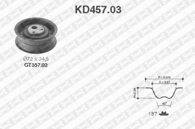 SNR KD457.03 SNR ГРМ КОМПЛЕКТ. Z РЕМНЕМ