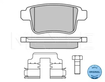 КОЛОДКИ ТОРМОЗНЫЕ RENAULT MERCEDES-BENZ MEYLE
