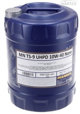 OLEJ MANNOL TS-9 UHPD NANO 10W40 10L API CJ-4; ACEA E6,E7,E9; RVI RLD-3; MB