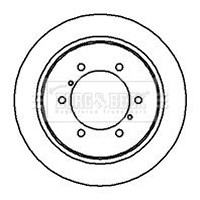 BORG & BECK BBD5118 ДИСК ГАЛЬМІВНИЙ ЗАД