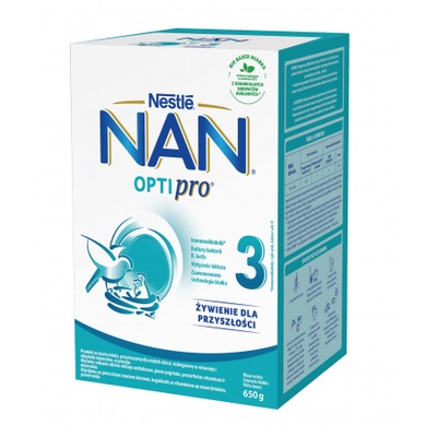 NESTLE NAN OPTIPRO 3 Produkt na bazie mleka 650g