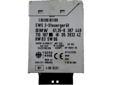 Модуль иммобилайзер bmw e46 61.35-8 387 449 фото №1