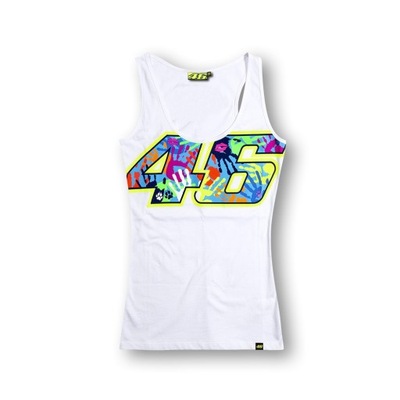 MARŠKINĖLIAI MOTERIŠKA TANKTOP VR46 BALTAS L VRWTT153506 