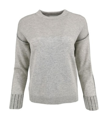 ESCADA SPORT sweter szary wełna z kaszmirem XL 42 %