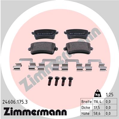 ZIMMERMANN 24606.175.3 TRINKELĖS STABDŽIŲ 