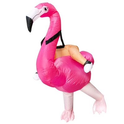 STROJE NA HALLOWEEN RÓŻOWY KOSTIUM ŚWINKI FLAMINGO