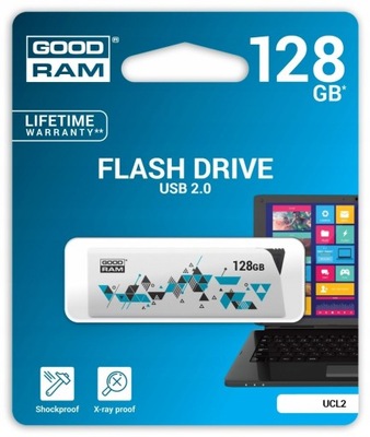 GOODRAM CLICK 128 GB USB PENDRIVE 22MB/s WYSUWANY