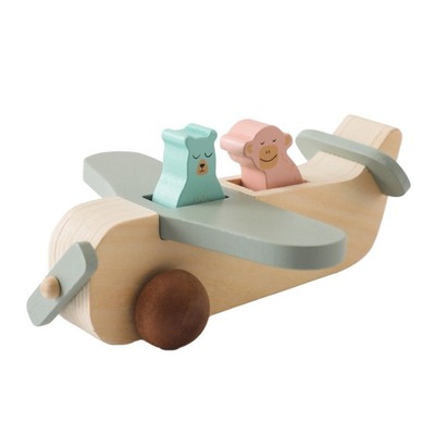Drewniane zabawki samoloty prezent dla dzieci