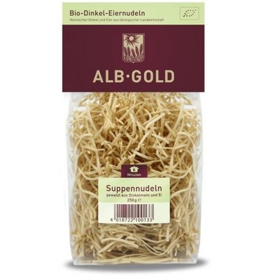 Makaron orkiszowy jajeczny nitka Alb-Gold 250 g Bio