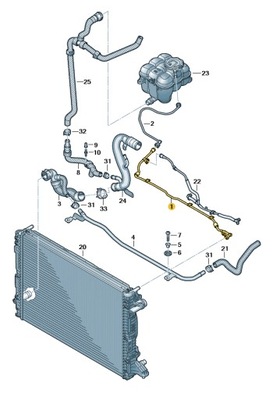 Nowe оригинальные audi оригинальный номер труба водяная 4m0121081dh фото №1