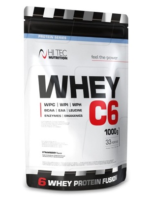 HI TEC Whey C-6- 1000g BIAŁKO IZOLAT WPI WPH WPC