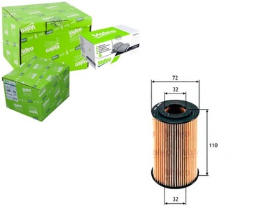 VALEO ФІЛЬТР МАСЛА F026407061 G1782 FA5897ECO OE674