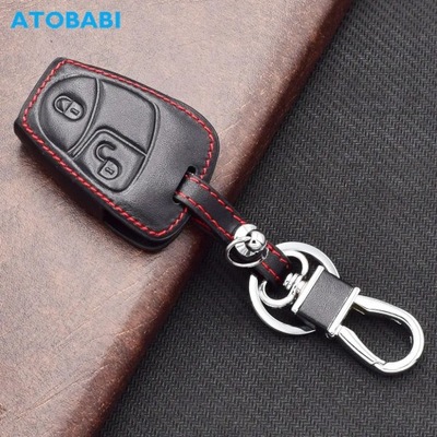 LEATHER CASE ON KEY FOR MERCEDES PETROL W169 W245 W203 W216 W208 W~28245  