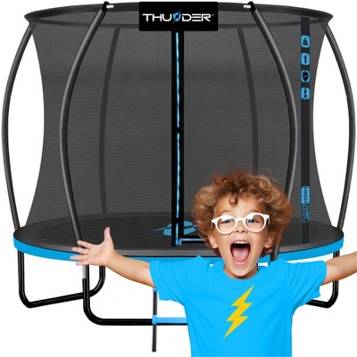 Trampolina z Siatką Do Skakania 185CM dla DZIECI FUN