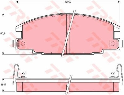 КОЛОДКИ ТОРМОЗНЫЕ ПЕРЕД TRW GDB870