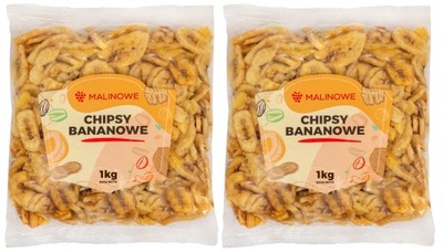 ZESTAW CHIPSY BANANOWE 2 X 1KG ZDROWE JAKOŚĆ