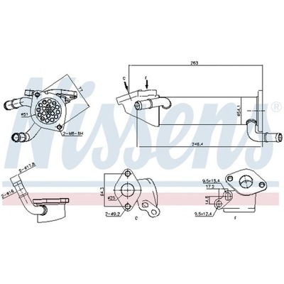 CHLODNICA, RECYRKULACJA GASES DE ESCAPE NISSENS 989282  