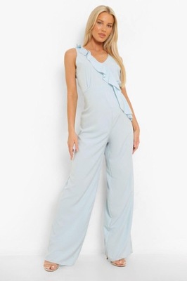 SS82 KOMBINEZON CIĄŻOWA BABY BLUE BOOHOO 40