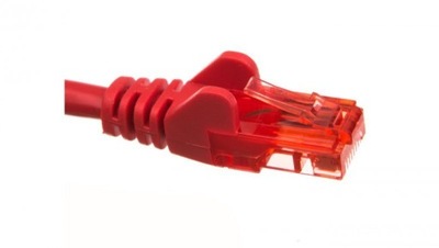Kabel krosowy patchcord U/UTP kat.6 CCA czerwony 68436 0,5m