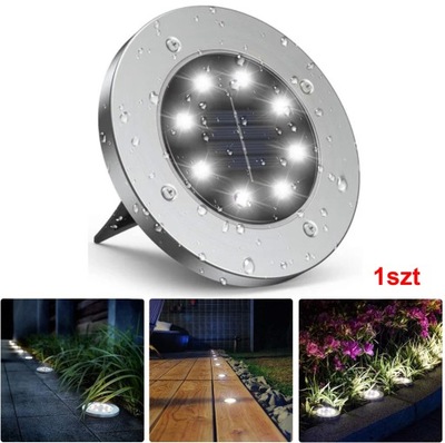 LAMPA SOLARNA OGRODOWA GRUNTOWA NAJAZDOWA LED LAMPKI WBIJANE 1szt IP65