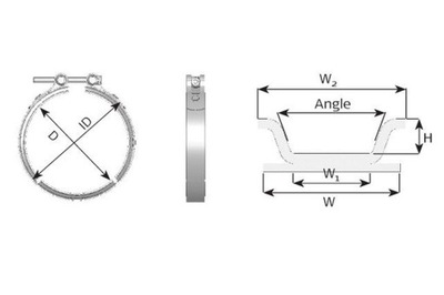 ANILLO DE TUBO DE ESCAPE FI 101,6 DINEX  