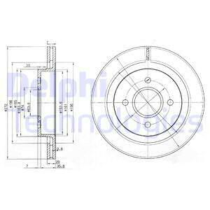 DISCO DE FRENADO DELPHI BG2758  