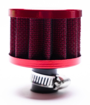 Фільтр filterek вентиляція картера 12mm червоний довжина 40mm тюнінг jdm фото №1