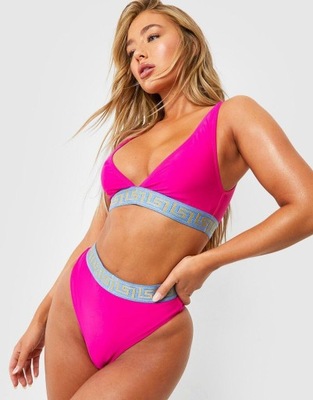 BOOHOO STRÓJ KĄPIELOWY BIKINI KOMPLET KONTRAST HE6 NG2__L