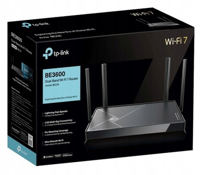Router TP-Link Archer BE230 EasyMesh WiFi7 BE3700 2.5GB WAN