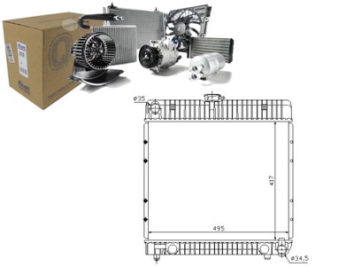 NISSENS RADIATOR ENGINE MERCEDES COUPE (C123) KO - milautoparts-fr.ukrlive.com