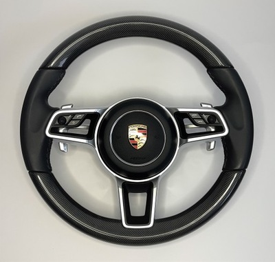 PORSCHE MACAN CAYENNE PANAMERA CARBON FIBER STEERING WHEEL  