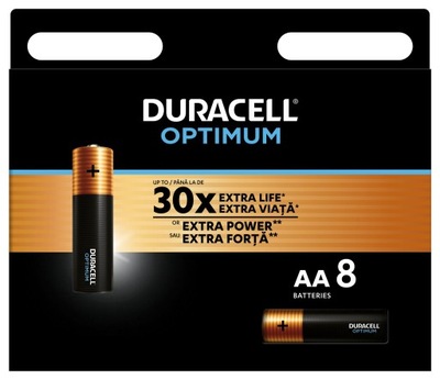 8x AA LR6 DURACELL OPTIMUM 8szt