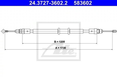 24.3727-3602.2/ATE ТРОС HAM.L/P БАРАБАН