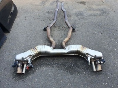 Mercedes s w217 c217 вихлоп 63 6.3 amg s купе гасник комплектний фото №1