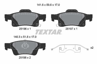 КОЛОДКИ ГАЛЬМІВНІ TEXTAR 2519603