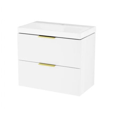 EXCELLENT BLANKO szafka szufl+umyw 65 biała/GL